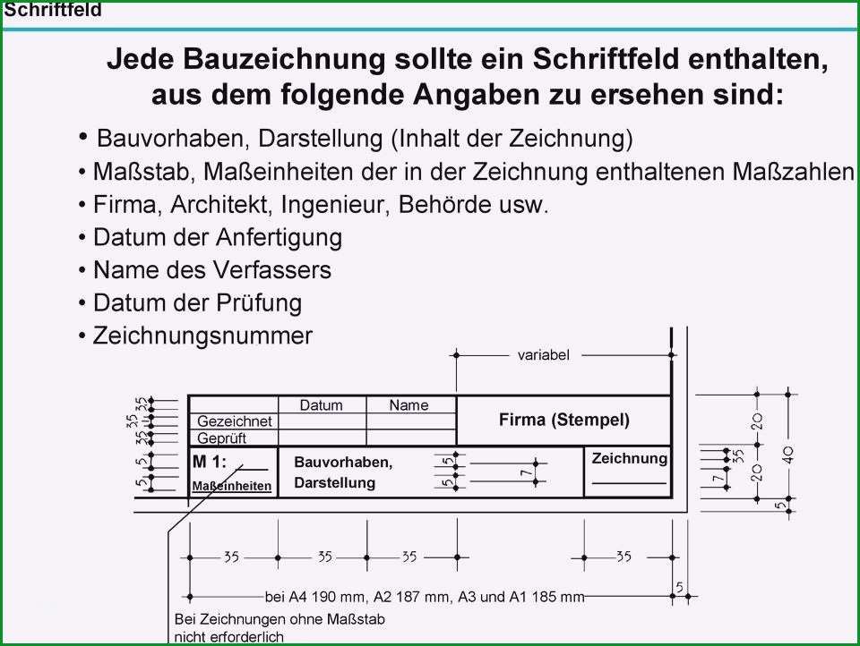 schriftfeld technische zeichnung vorlage a3