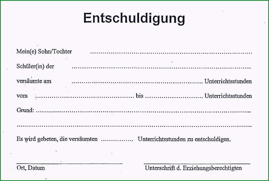 schulentschuldigung vorlage frisch entschuldigung fur schule einzigartig entschuldigung schule