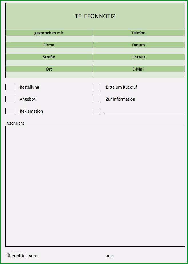 verkaufsgesprach am telefon vorlage gut telefonnotiz kostenlos