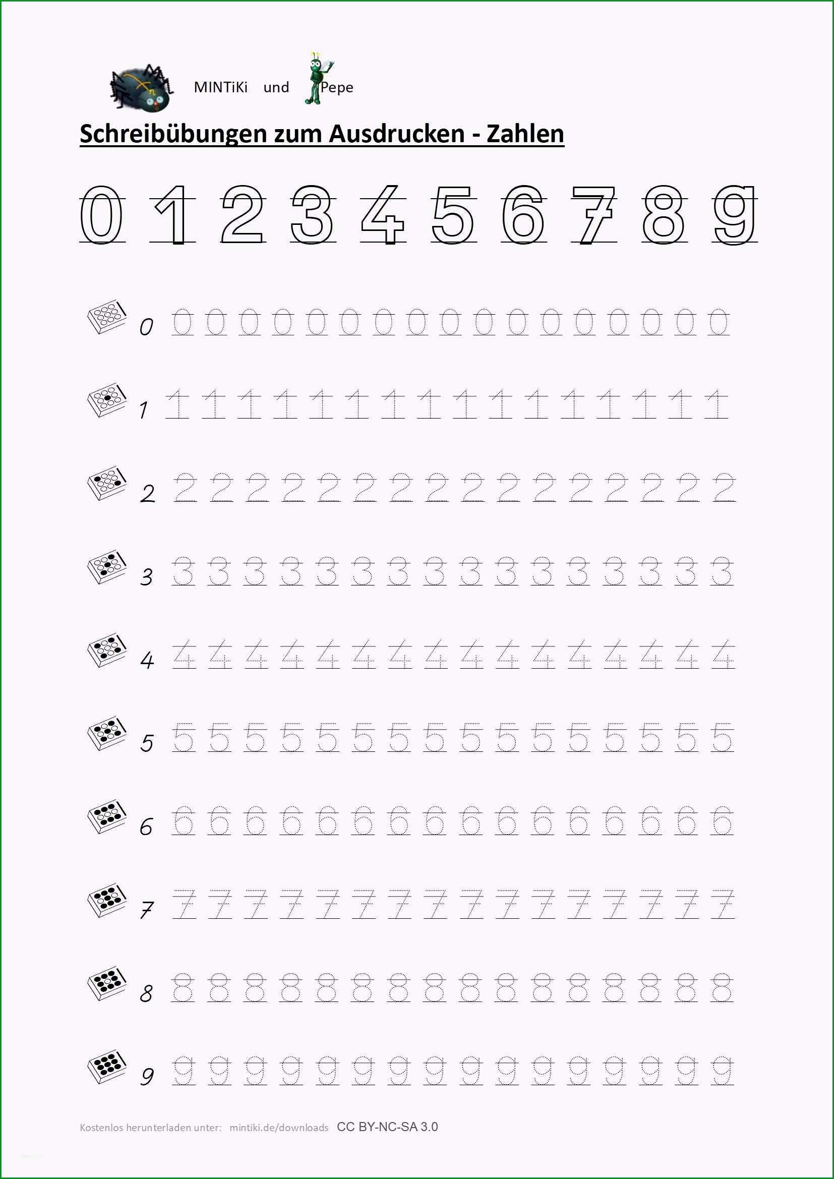 vorlage schreibschrift grundschule fabelhaft schreibubung buchstaben zahlen druckbuchstaben