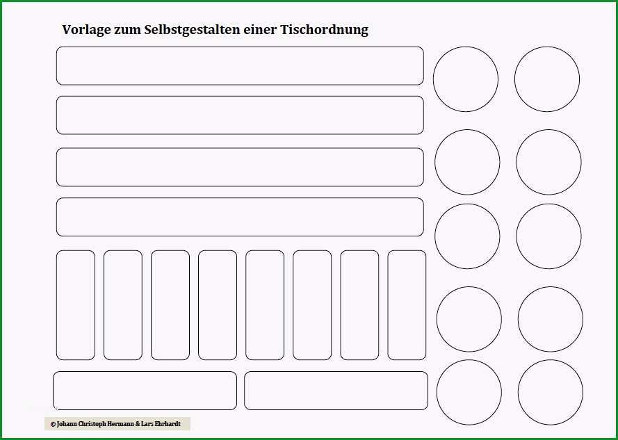 Unvergesslich Vorlage Zum Ausschneiden Mit Runden Und Eckigen Tischen