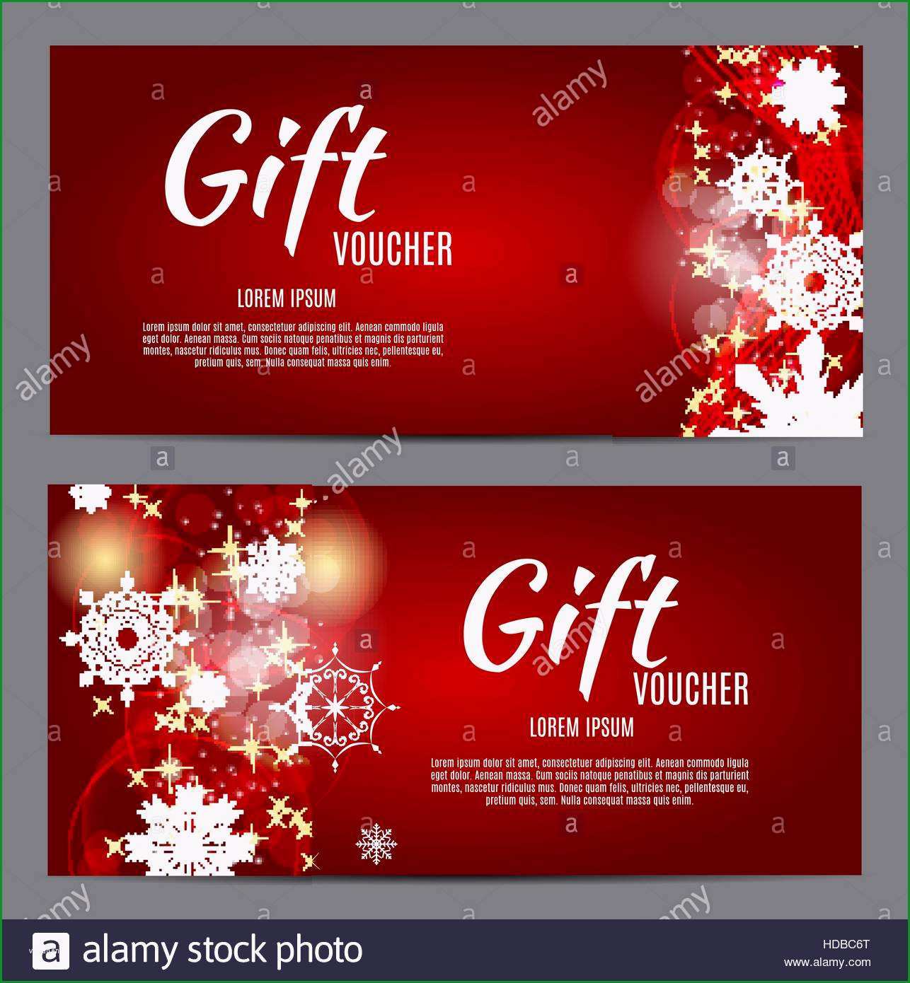 stockfoto weihnachten und neues jahr geschenk gutschein rabatt gutschein vorlage ve